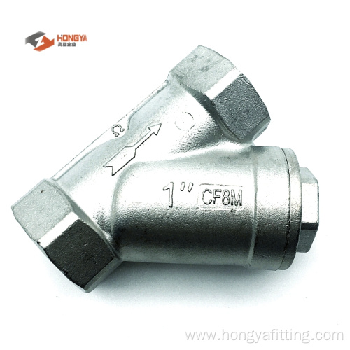 stainless steel strainer threaded end